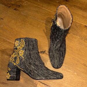 Coral Blue embroidered boots, women’s 41